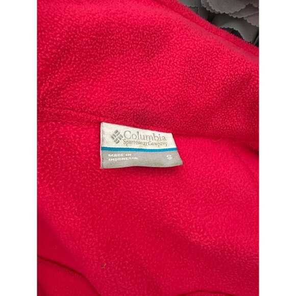 Columbia Women's Hot Pink Full-Zip Fleece Jacket Size Small Long Sleeve - Picture 4 of 5